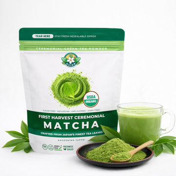 First Harvest Organic Ceremonial Matcha – Japanese Matcha from Kagoshima (127g / 4.5 oz)