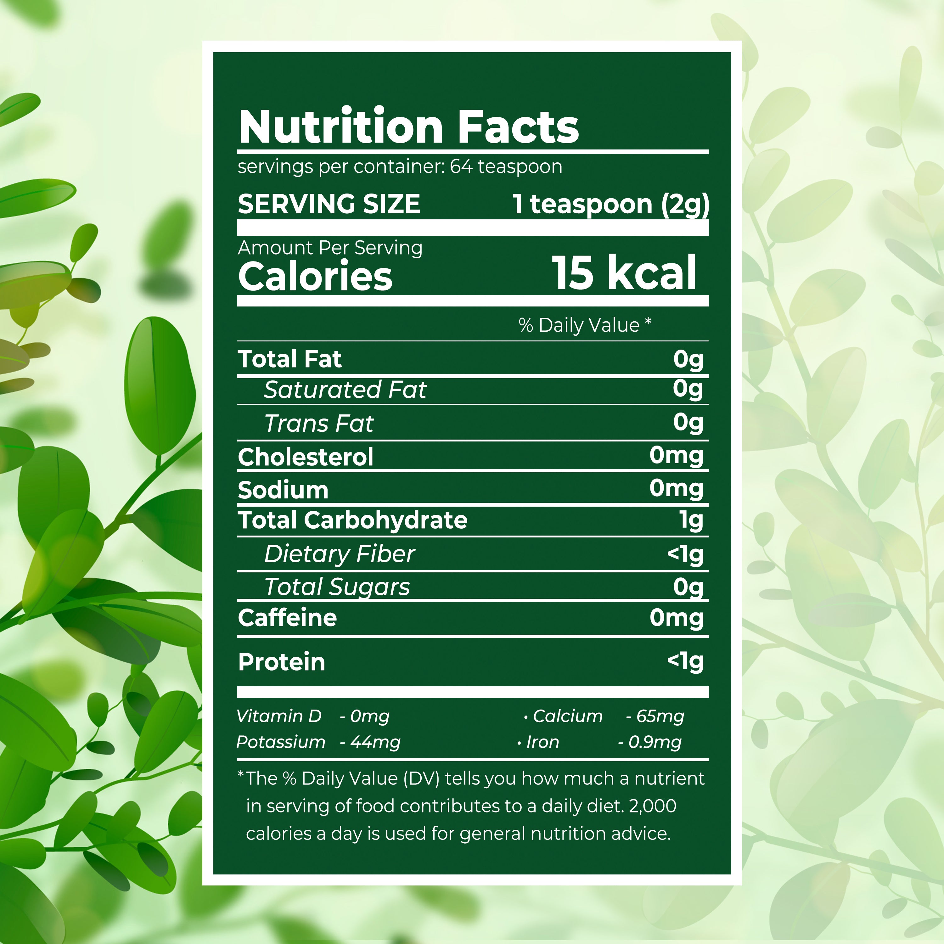 ORGANIC MORINGA LEAF POWDER 4 oz