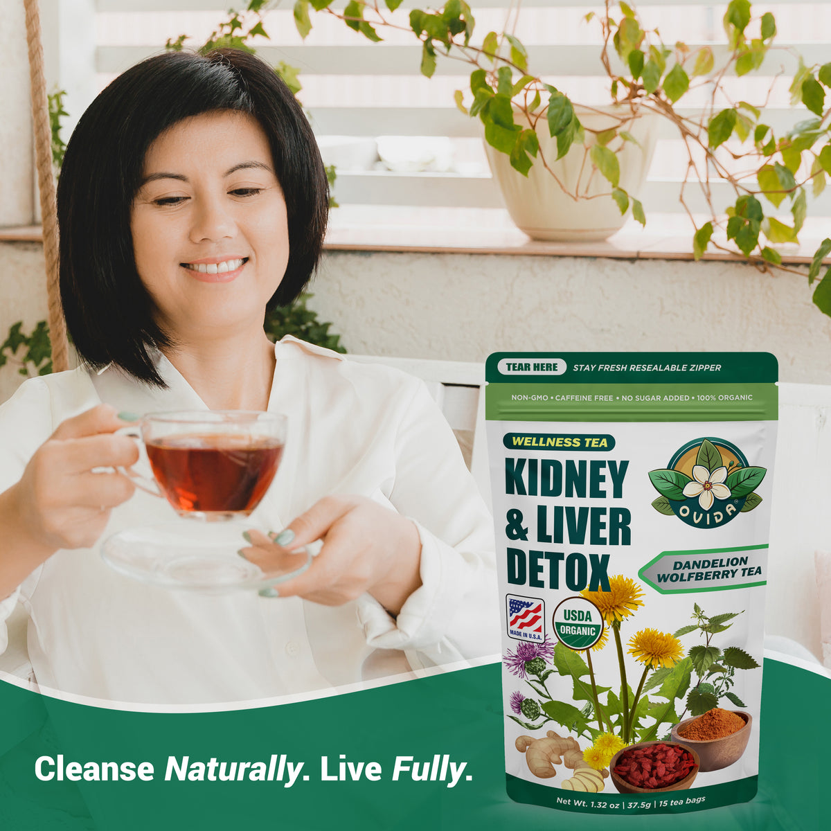 KIDNEY & LIVER DETOX TEA – Ovida