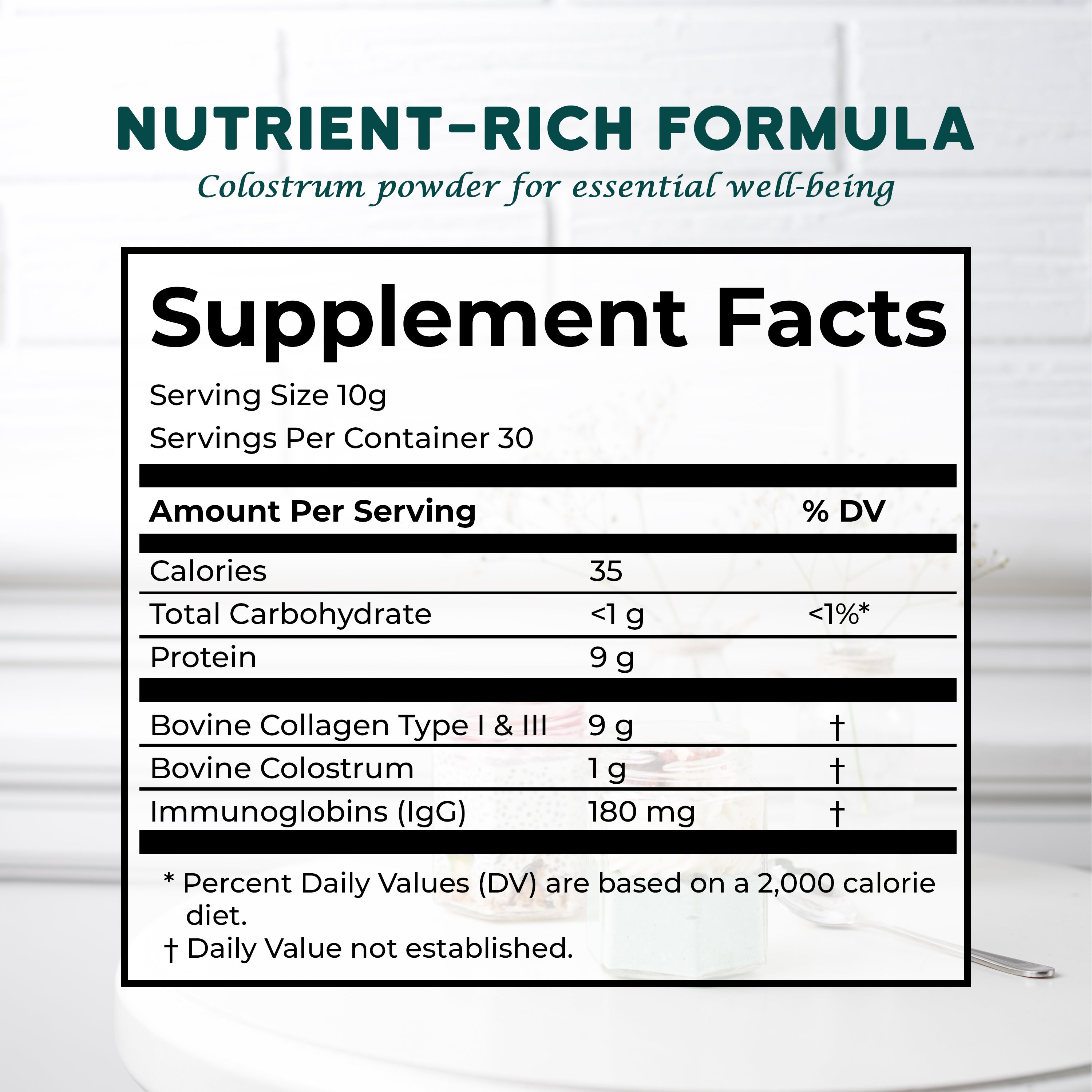 COLOSTRUM + COLLAGEN PEPTIDES