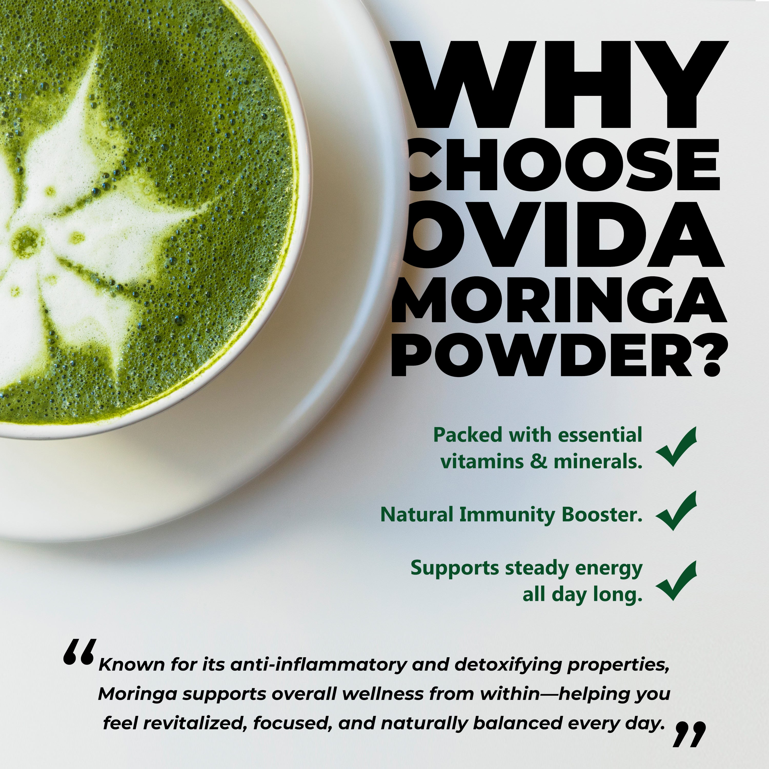 ORGANIC MORINGA LEAF POWDER 4 oz